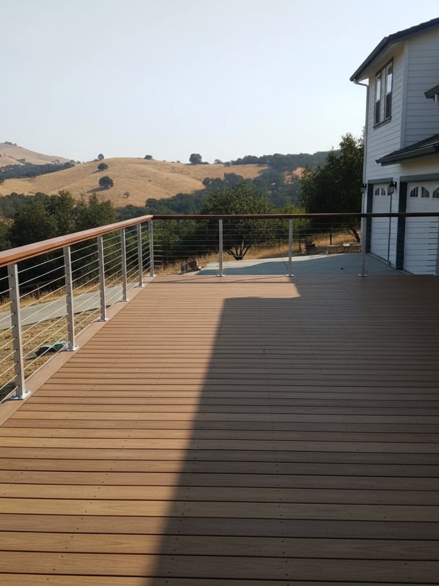 Composite Deck Installation completed by Western Deck Company in Rancho Cucamonga, CA